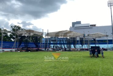Venue Mujahadah Kubro Harlah Satu Abad NU di Stadion Gajayana Malang. (blok-a.com / M Berril Labiq)