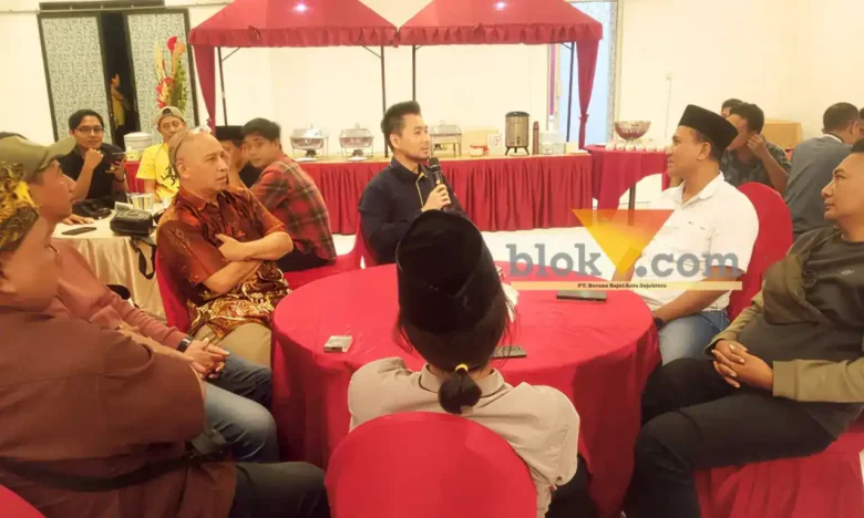 Buka bersama instansi media bersama CV Bumi Indo Mojokerto.(blok-a.com/Syahrul Wijaya)