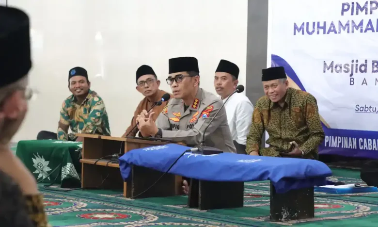 Kapolresta Banyuwangi, Kombes Pol Dr. Rofiq Ripto Himawan, saat menghadiri kegiatan Kajian Ramadan 1447 H, PD Muhammadiyah, Sabtu (28/2/2026) (dok Humas Polresta)