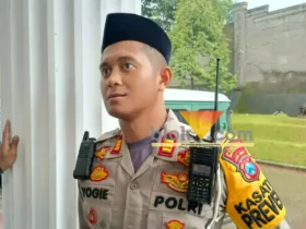 Kasatlantas Polres Mojokerto AKP Muhammad Yogie Pratama.(blok-a.com/Syahrul Wijaya)