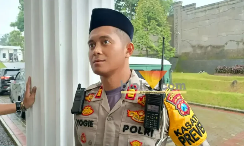 Kasatlantas Polres Mojokerto AKP Muhammad Yogie Pratama.(blok-a.com/Syahrul Wijaya)