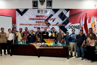 Mohammad Trijanto sebagai Ketua Cabang Olahraga (Cabor) Persatuan Catur Seluruh Indonesia (PERCASI) Kota Blitar. (blok-a.com/Fajar)