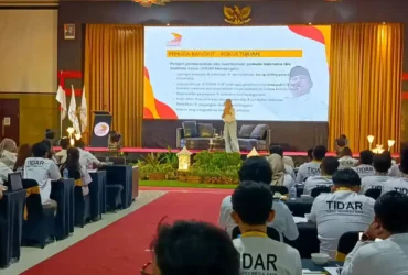 Pelatihan Tunas 3 TIDAR sayap kepemudaan Partai Gerindra Hotel Puri Perdana, Kota Blitar. (blok-a.com/Fajar)