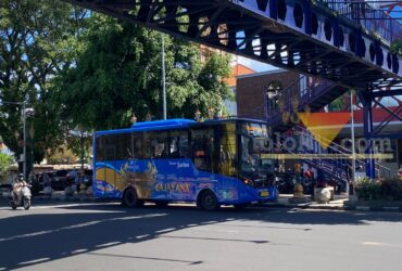 Trans Jatim di Malang saat berhenti di Kayutangan Heritage (blok-a/Bob Bimantara Leander)