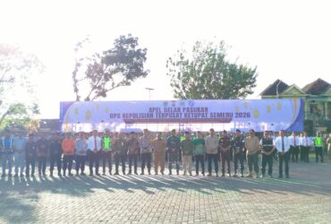 Apel gelar pasukan jelang perayaan Idul Fitri 1447 H yang digelar di Pendopo Panji Kabupaten Malang (blok-a.com / Yogga Ardiawan)