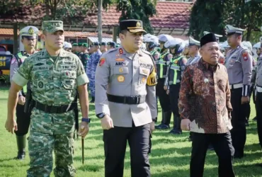 Kapolres Jombang AKBP Ardi Kurniawan saat Apel Gelar Pasukan Operasi Ketupat Semeru 2026.(Foto: Istimewa)