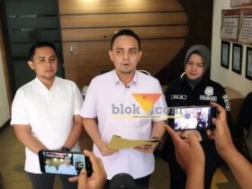 Kasatreskrim Polres Mojokerto AKP Aldhino Prima Wirdhan saat wawancara dengan wartawan.(blok-a.com/Syahrul Wijaya)