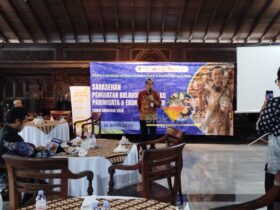 Kepala Dinas Pariwisata dan Kebudayaan Kabupaten Malang, Firmando Hasiholan Matondang dalam acara penguatan kolaborasi pelaku ekonomi kreatif (blok-a.com / Yogga Ardiawan)