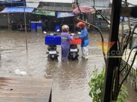 Ilustrasi banjir di Kota Malang (blok-a/Bob Bimantara Leander)