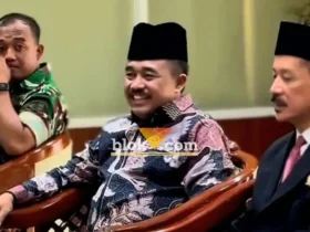 Wakil Ketua I DPRD Kabupaten Blitar, H. M. Rifa’i dalam acara Pengukuhan Pimpinan Dewan Koperasi Indonesia Daerah (Dekopinda) Kabupaten Blitar Masa Jabatan 2025–2030 (foto: Blok-a.com/Fajar)