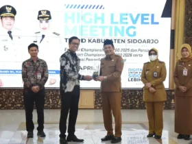 High Level Meeting TP2DD di Pendopo Delta Wibawa, Senin, (6/4/2026) (foto: ist)