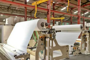 Ruang produksi PT Sun Paper Source kembali berjalan normal (foto: ist)