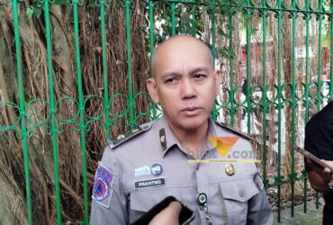 Kalaksa BPBD Kota Malang, Prayitno saat diwawancarai awak media (blok-a.com / Yogga Ardiawan)