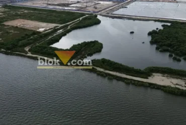 Lokasi dugaan Pelanggaran PKKPRL KEK JIIPE Manyar Gresik Masuk Tahap Supervisi (foto: Blok-a.com/Ivan)