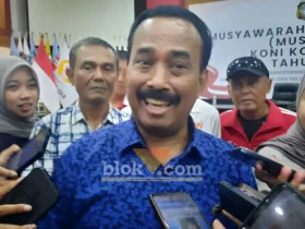 Mohammad Samanhudi Anwar, secara resmi terpilih menjadi Ketua KONI Kota Blitar masa bakti 2026–2030 (foto: Blok-a com/Fajar)