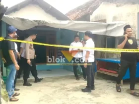Rumah kontrakan yang digunakan pelaku untuk membunuh mertua dan menganiaya istrinya (foto: Blok-a.com/Syahrul Wijaya)