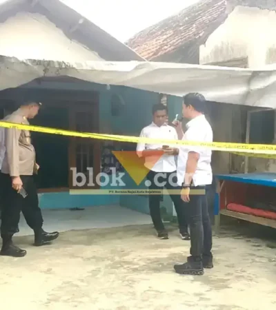 Rumah kontrakan yang digunakan pelaku untuk membunuh mertua dan menganiaya istrinya (foto: Blok-a.com/Syahrul Wijaya)