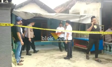 Rumah kontrakan yang digunakan pelaku untuk membunuh mertua dan menganiaya istrinya (foto: Blok-a.com/Syahrul Wijaya)