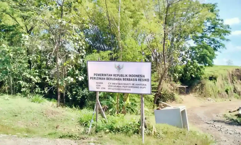 Salah satu tambang milik Basoriyanto di Temboro, Karas, Magetan