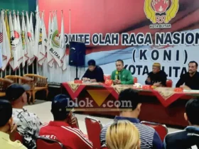 TPP KONI Kota Blitar menetapkan Samanhudi Anwar dan Tony Andreas sebagai bakal calon Ketua Umum KONI Kota Blitar masa bakti 2026–2030 (foto: Blok-a.com/Fajar)