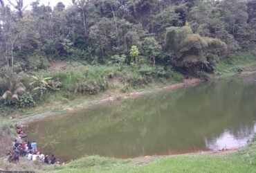 Lokasi embung yang menenggelamkan pelajar asal Permanu Kabupaten Malang (Istimewa)