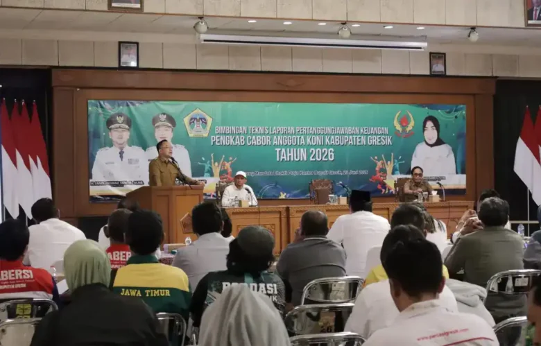 Bimtek Administrasi Penyusunan Laporan Keuangan Penerima Bantuan Cabor KONI Tahun Anggaran 2026 (foto: istimewa)