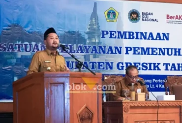 Bupati Yani Soroti Sampah Operasional SPPG di Seluruh Kabupaten Gresik.(foto: Blok-a.com/Ivan)