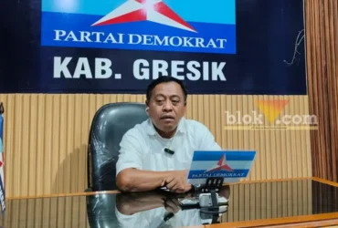 Ketua DPC Partai Demokrat Kabupaten Gresik, DR.H. Samwil (foto: Blok-a.com/ivan)