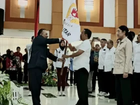 Pelantikan Pengurus Komite Olahraga Nasional Indonesia (KONI) Kota Blitar masa bakti 2026–2030 di Gedung Kusumo Wicitro Kota Blitar (foto: blok-a.com/Fajar)