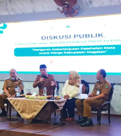 Wabup Magetan, Suyatni Priasmoro saat memberikan sambutan (foto: istimewa)