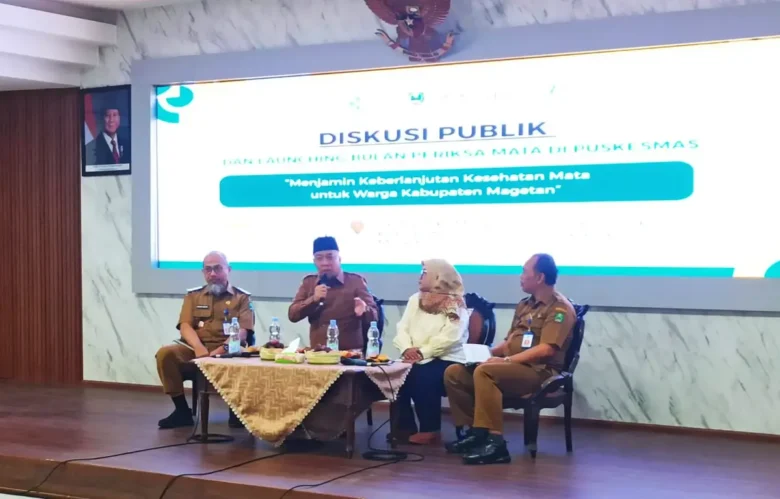 Wabup Magetan, Suyatni Priasmoro saat memberikan sambutan (foto: istimewa)