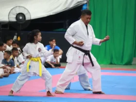 450 Atlet karate ambil bagian dalam Porkab Sidoarjo 2026, di Lapangan Tenis Indoor GOR Delta Sidoarjo (foto: istimewa)