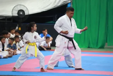 450 Atlet karate ambil bagian dalam Porkab Sidoarjo 2026, di Lapangan Tenis Indoor GOR Delta Sidoarjo (foto: istimewa)