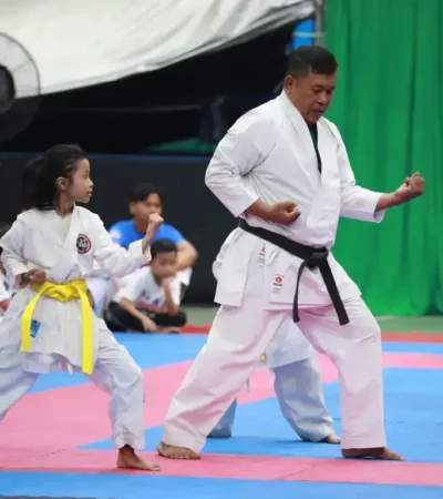 450 Atlet karate ambil bagian dalam Porkab Sidoarjo 2026, di Lapangan Tenis Indoor GOR Delta Sidoarjo (foto: istimewa)