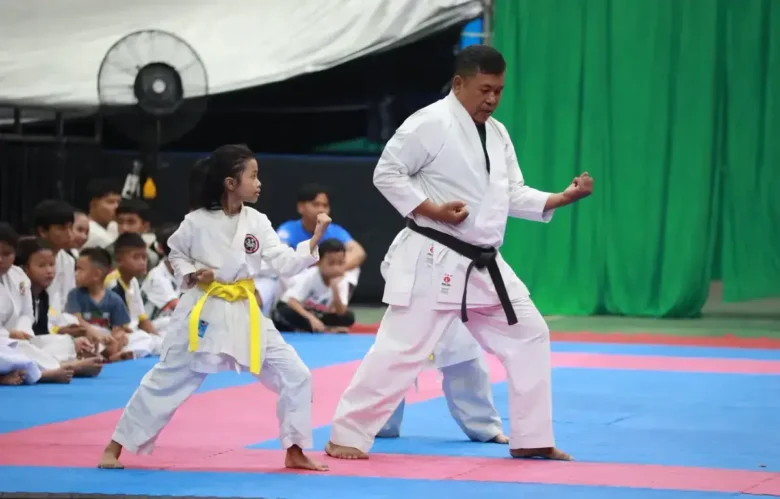450 Atlet karate ambil bagian dalam Porkab Sidoarjo 2026, di Lapangan Tenis Indoor GOR Delta Sidoarjo (foto: istimewa)