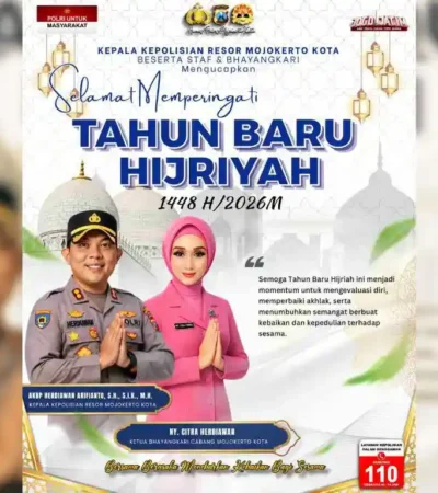 ucapan tahun baru hijriyah 1448 H kapolres mojokerto kota