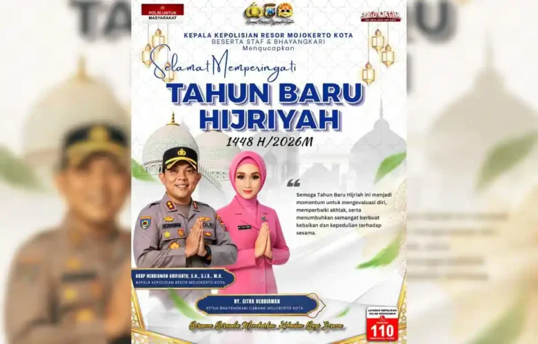 ucapan tahun baru hijriyah 1448 H kapolres mojokerto kota