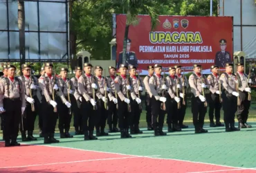 Upacara Peringatan Hari Lahir Pancasila oleh Polres Magetan (foto: ist)