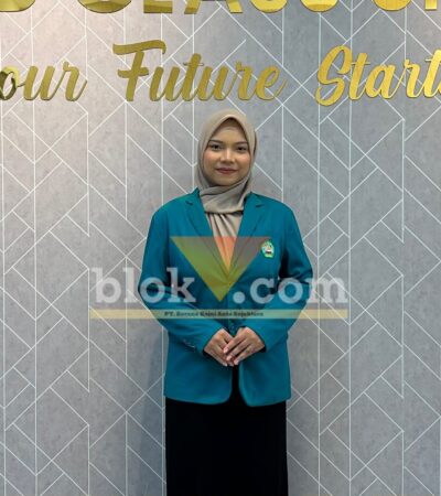 Sofia Jannatul Ma’rifah, Lulusan Terbaik FMIPA Unisma Ciptakan Antibakteri dari Kulit Delima. (blok-a.com / M Berril Labiq)