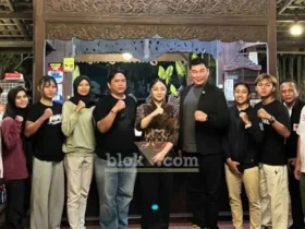Wakil Wali Kota sekaligus Ketua Harian KONI Kota Blitar, Elim Tyu Samba dalam acara audensi bersama Pengurus Provinsi IBCA Mixed Martial Arts (MMA) Jawa Timur (foto: Blok-a.com/Fajar)