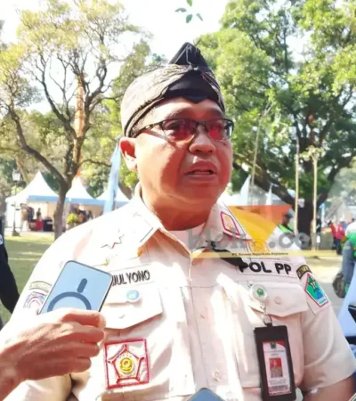 Kepala Satpol PP Kota Malang, Heru Mulyono sebut Satpol PP bersama Satuan Perlindungan Masyarakat (Linmas) kini diarahkan menjadi garda pelayanan, edukasi, hingga deteksi dini di tengah masyarakat (foto: blok-a.com / Yogga Ardiawan)