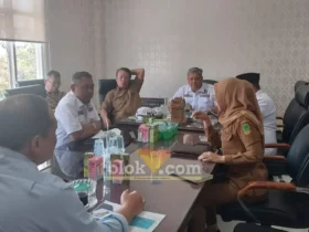 Rapat dengar pendapat komisi II DPRD kota Mojokerto bersama dinas PUPR dan Bapperida (foto: Blok-a.com/Syahrul Wijaya)