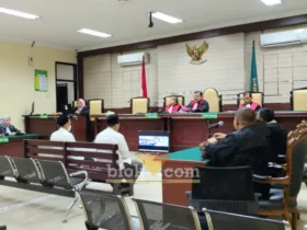 Sidang pembacaan replik kasus Kasus Korupsi Hibah Ponpes Al Ibrohimi, Manyar, Gresik (foto: Blok-a.com/ivan)