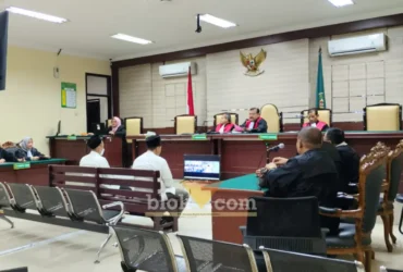 Sidang pembacaan replik kasus Kasus Korupsi Hibah Ponpes Al Ibrohimi, Manyar, Gresik (foto: Blok-a.com/ivan)