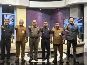 Talkshow "Mengenal DBHCHT, Mendorong Pemanfaatan yang Tepat Sasaran dan Bersama Memerangi Rokok Ilegal" di TVRI Stasiun Jawa Timur, Selasa (21/7/2026) (foto: istimewa)