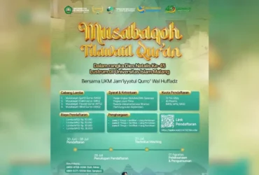 UNISMA membuka pendaftaran lomba Musabaqah Tilawatil Qur’an (MTQ) tingkat Jawa Timur dalam rangka Dies Natalis ke-45 dan Lustrum IX. (instagram: @unisma_malang)