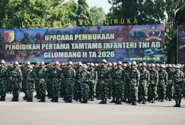Upacara Pembukaan Diktama Gelombang II 2026 (foto: istimewa)