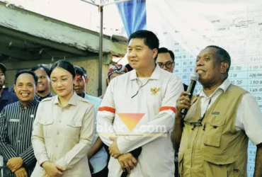Wawali Kota Blitar, Elim Tyu Syamba bersama Menteri PKP Maruarar Sirait melakukan kunjungan kerja ke Kota Blitar (foto: Blok-a.com/Fajar)