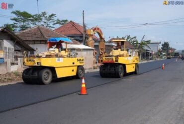 Progress pembangunan jalan Gondanglegi–Balekambang yang saat ini tengah digarap oleh Kementerian Pekerjaan Umum (Kementerian PU)