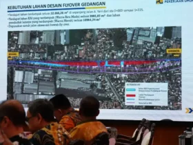 Paparan data pembebasan lahan terkait pembangunan fly over Gedangan, Sidoarjo (foto: istimewa)